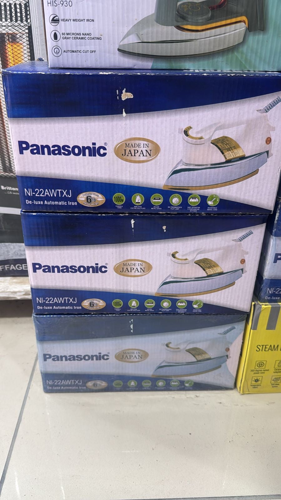 Panasonic hawey weghite iron made in japan