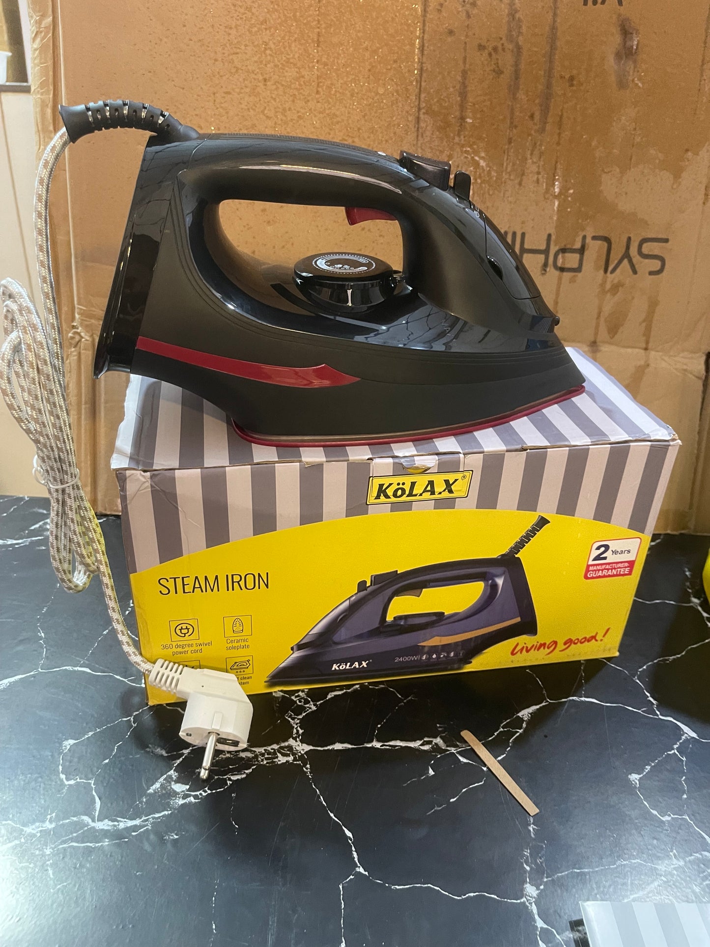 Orginal KOLAX STEAM iron . Germany Brand high quality 2400 Watt . With 2 year warranty