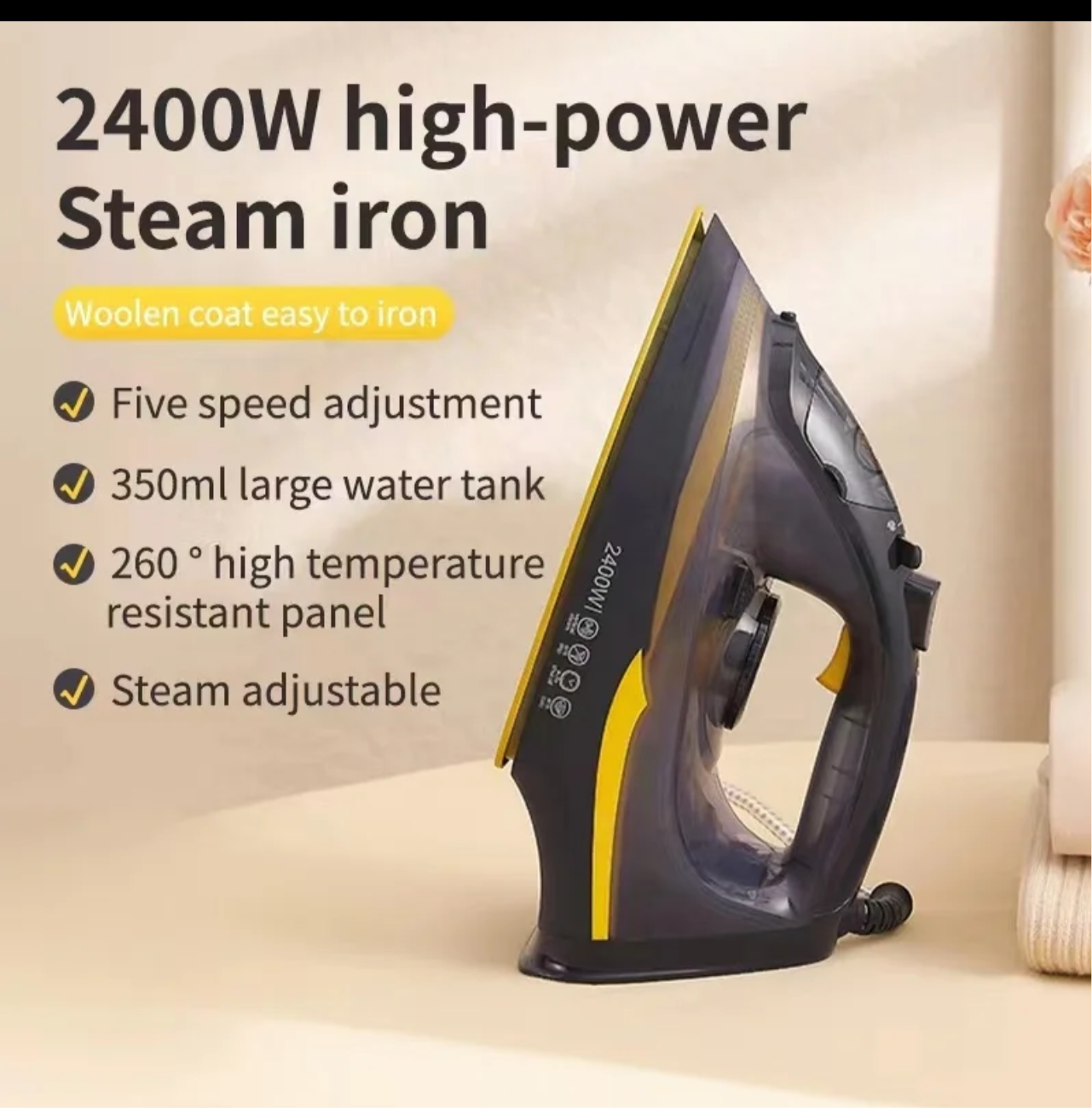 Lott Imported Orginal Silver Crest Steam Iron . High Quality 2200 watt