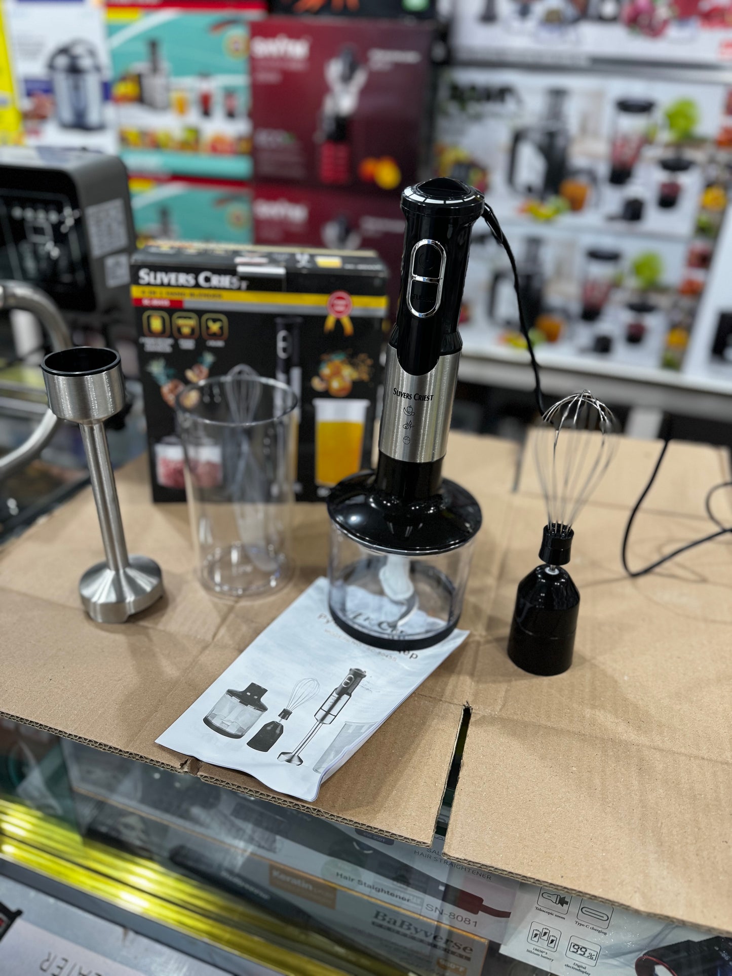 Sliver crest German Lott imported 4 in 1 hand blender set . High Quality 1000 Watt