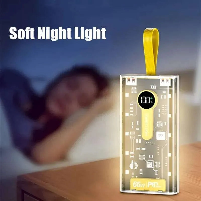 20000mah Power Bank 66W Super Fast Charging PD Power bank with Night Light.