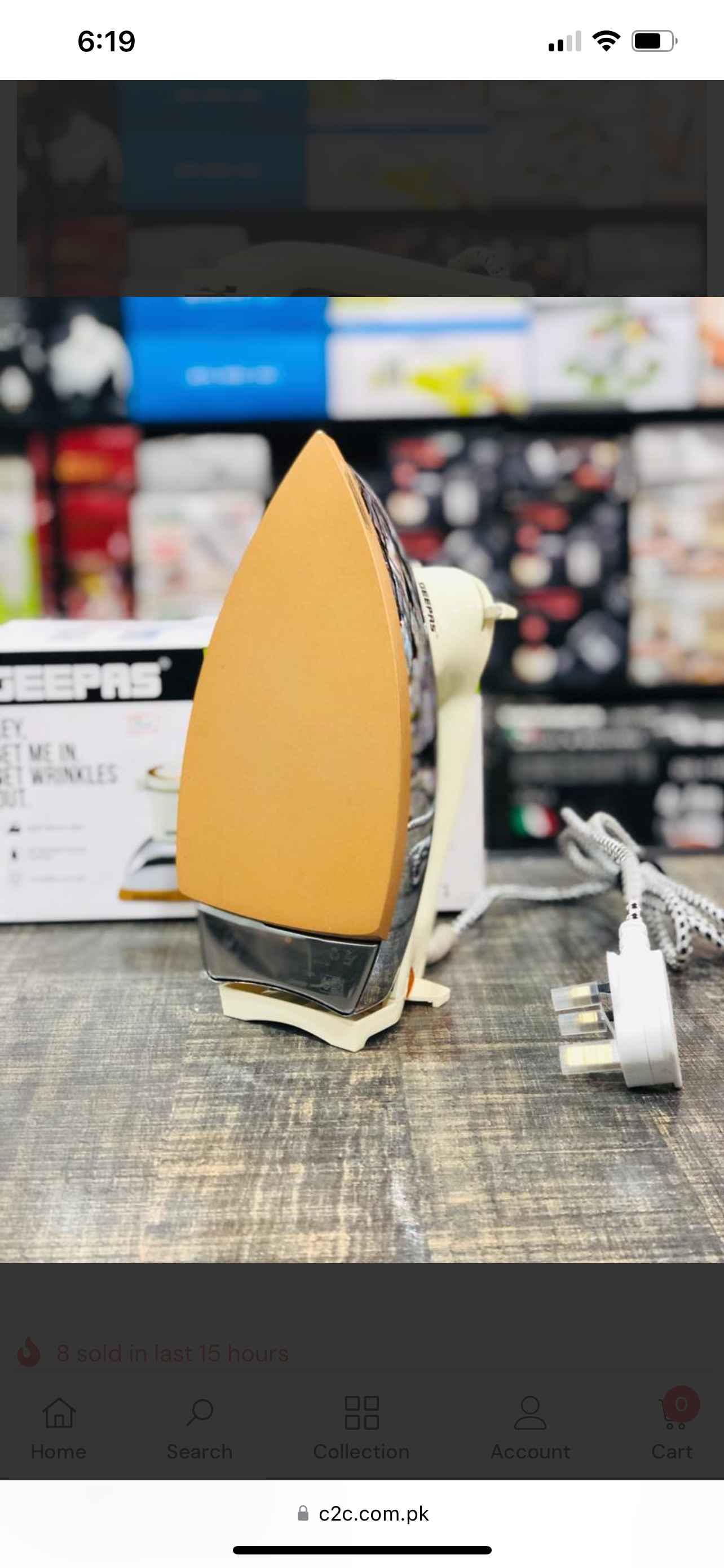 Orginal GEEPAS Dry Iron UAE Brand 7 years Warranty