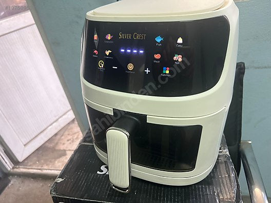 Silver crest air fryer 8 Liter Full Touch Display Transparant Glass