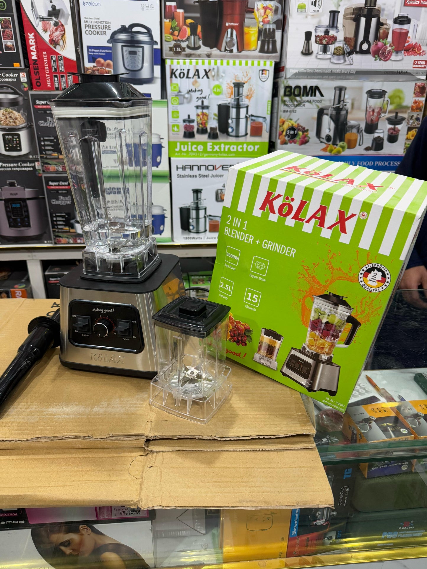 Kolax power 2 in 1 Blender grinder . High Quality unbreakable jug