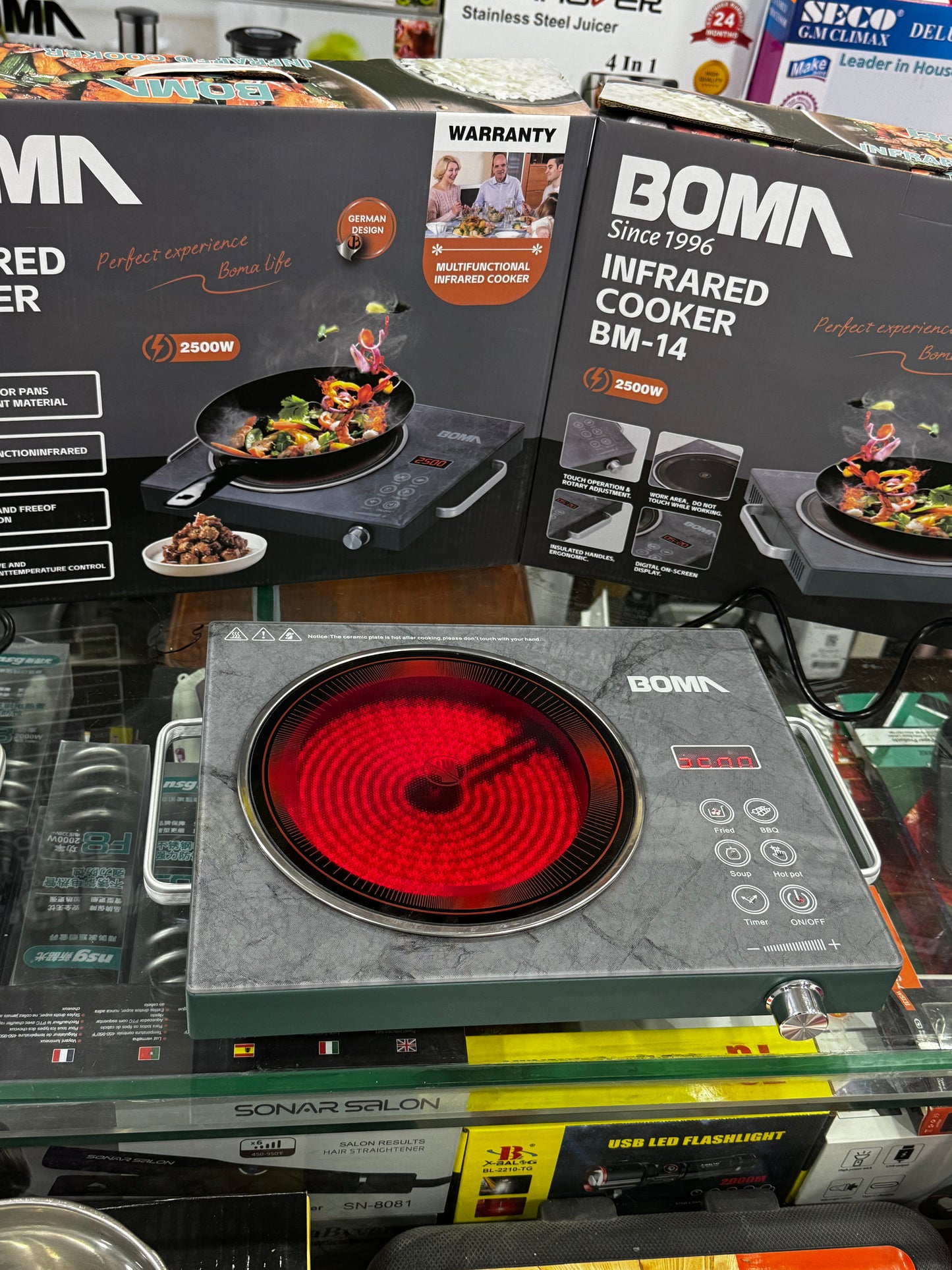Boma German Brand . Electric stove infrared cooker . Hot plate 2500 Watt