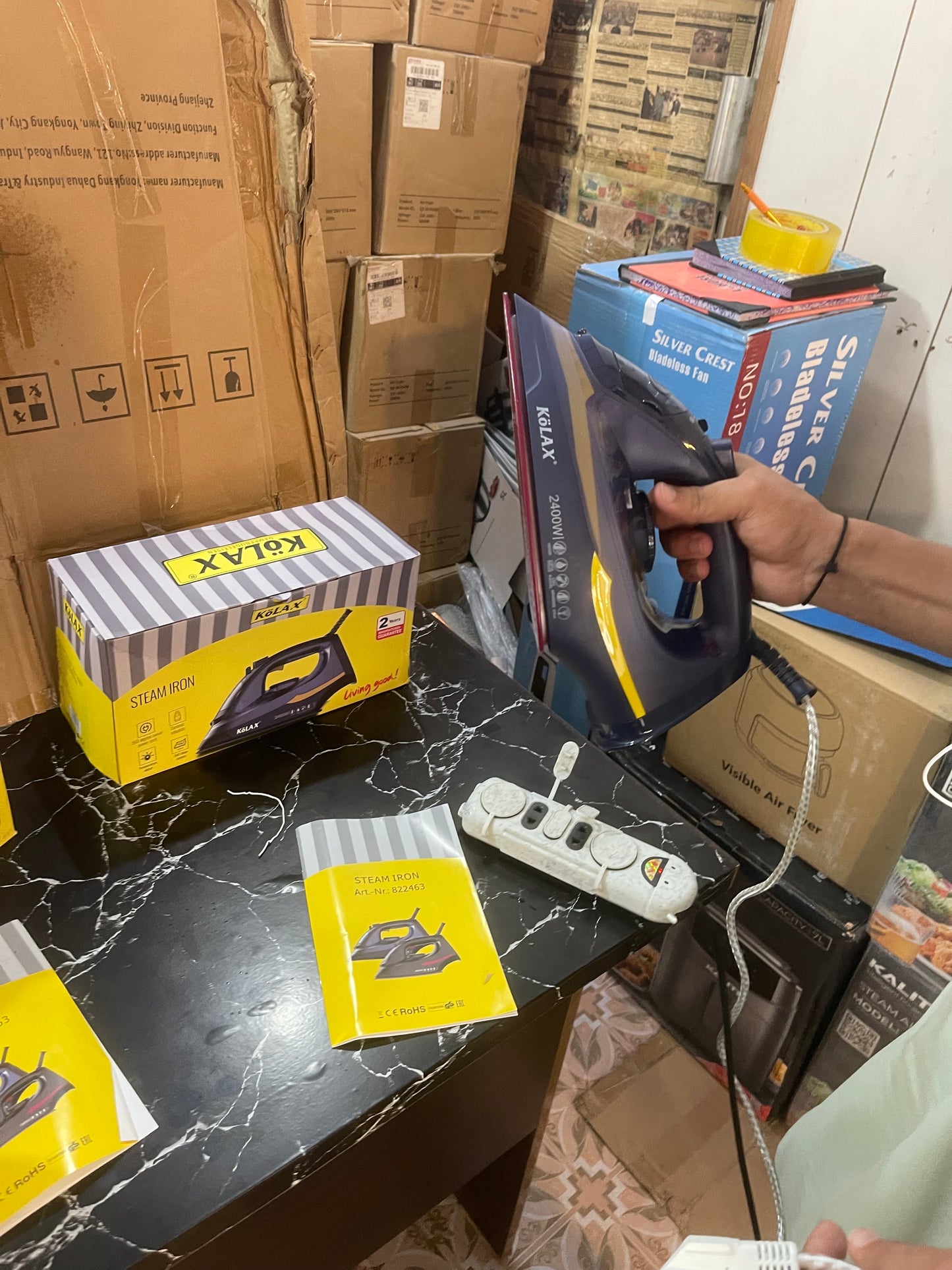 Orginal KOLAX STEAM iron . Germany Brand high quality 2400 Watt . With 2 year warranty