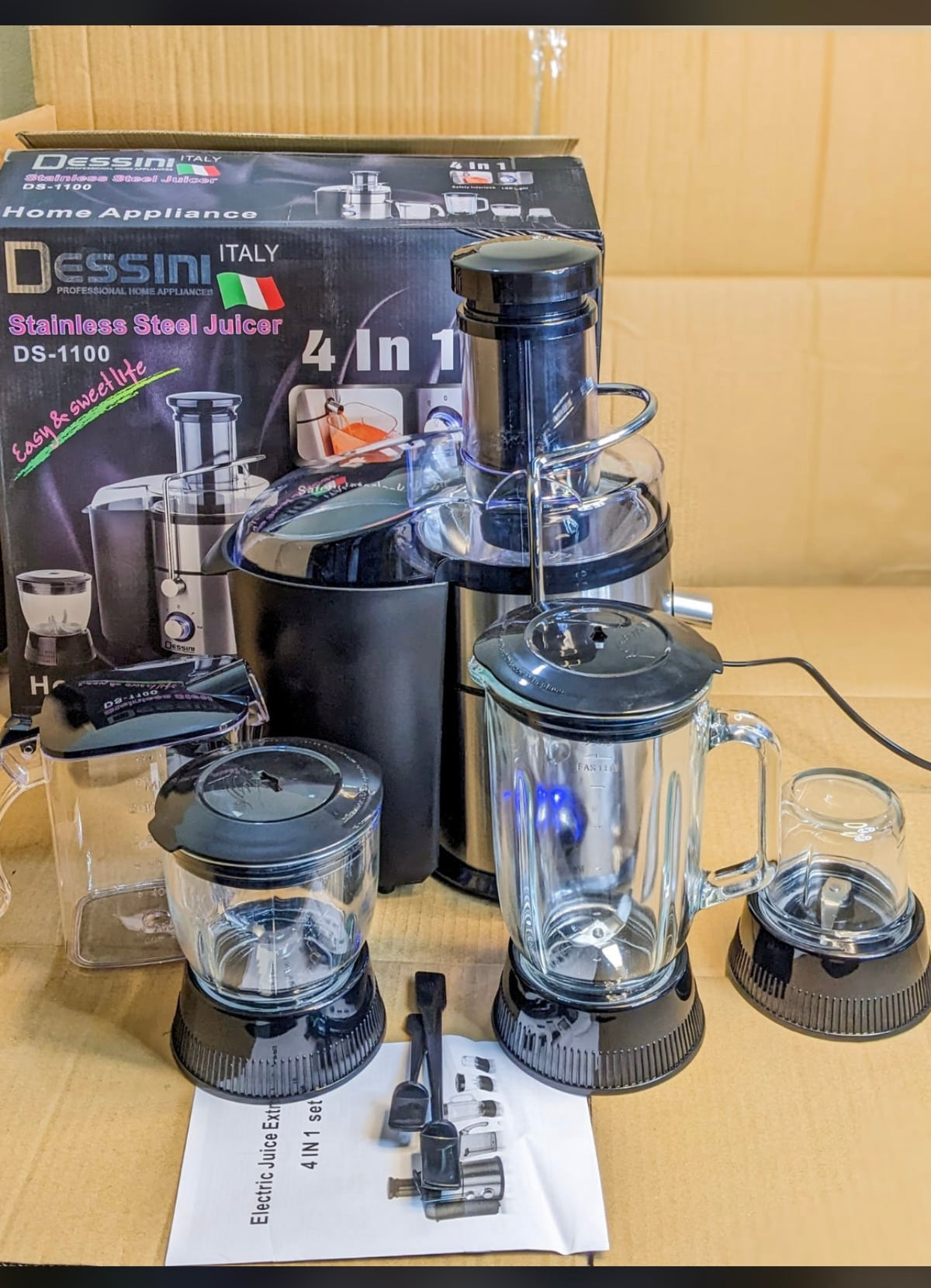 Imported Lott Dessini. Italy Brand 4 in 1 juicer . Juice extracter
