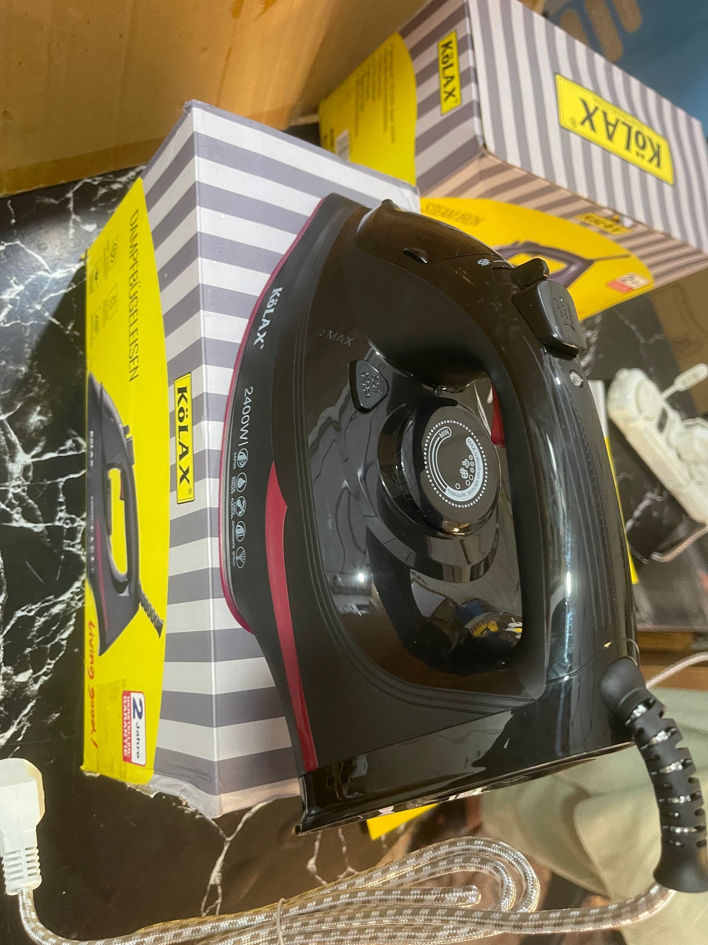 Orginal KOLAX STEAM iron . Germany Brand high quality 2400 Watt . With 2 year warranty
