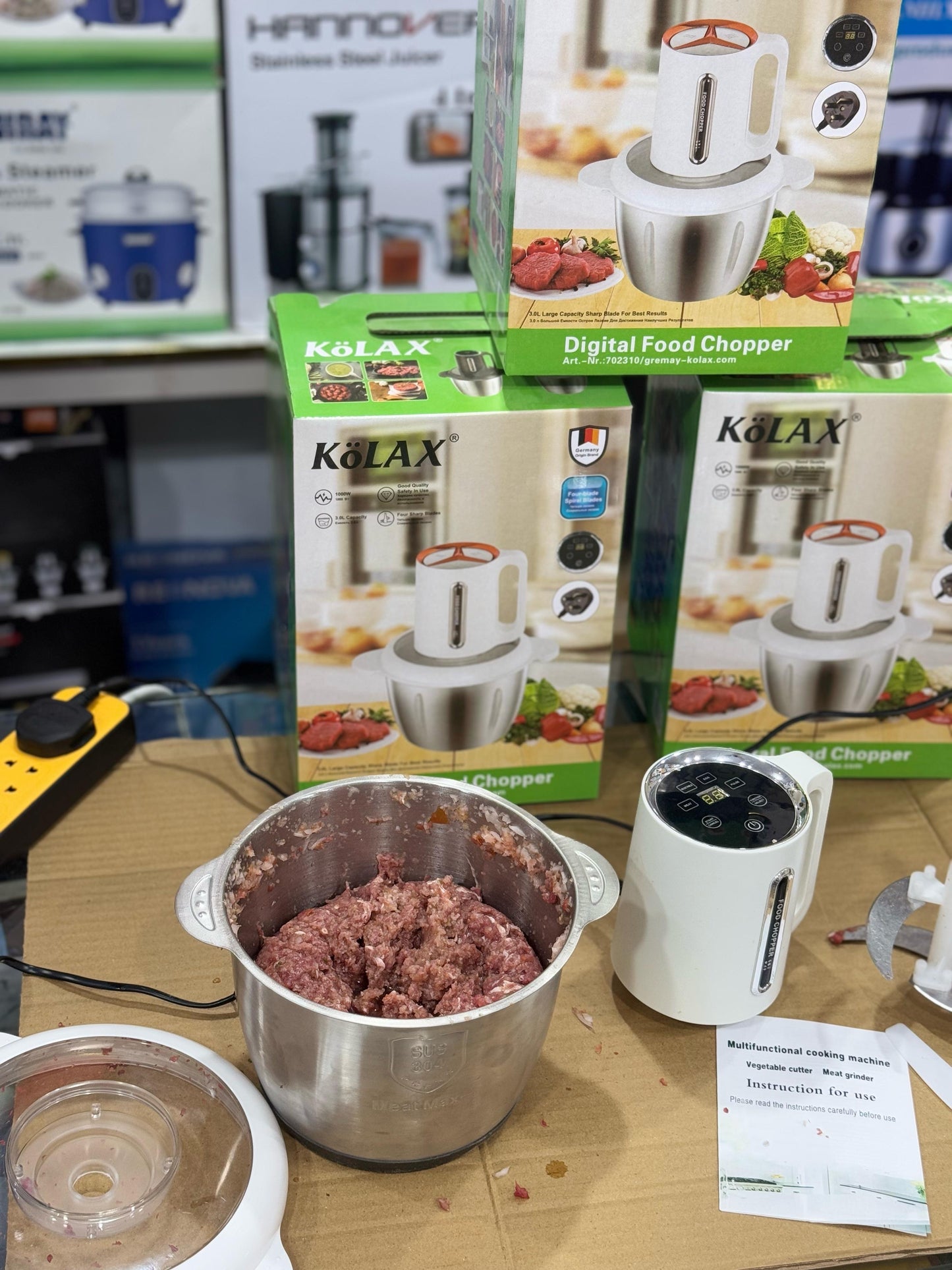 german lott imported Kolax Digital meat food chopper 3 Liter 1000 watt High Quality