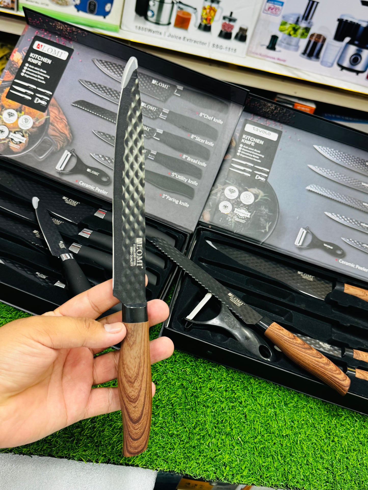 German Lott imported 6 pieces knife set . Anti-bacterial coating. High Quality