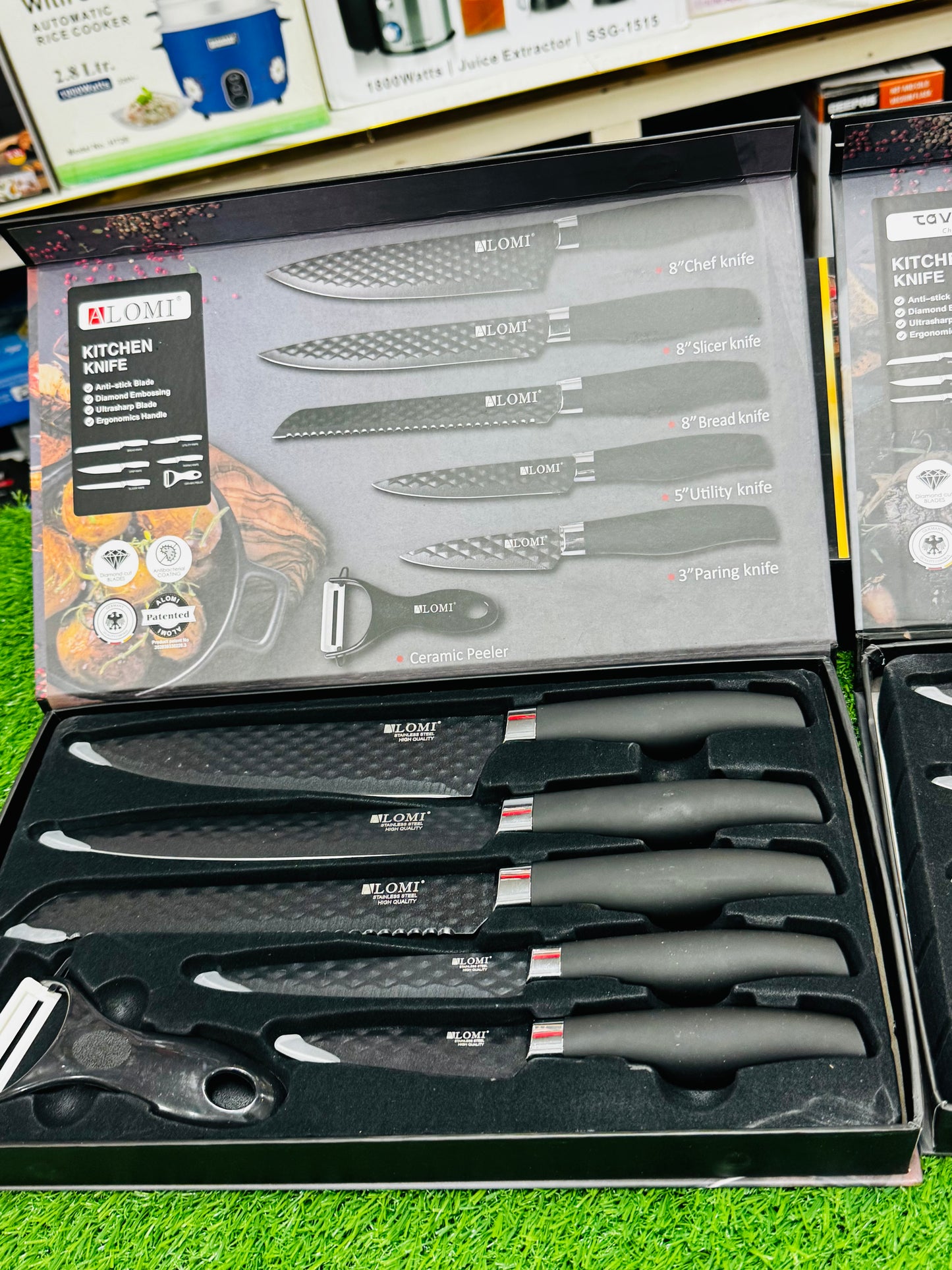 German Lott imported 6 pieces knife set . Anti-bacterial coating. High Quality