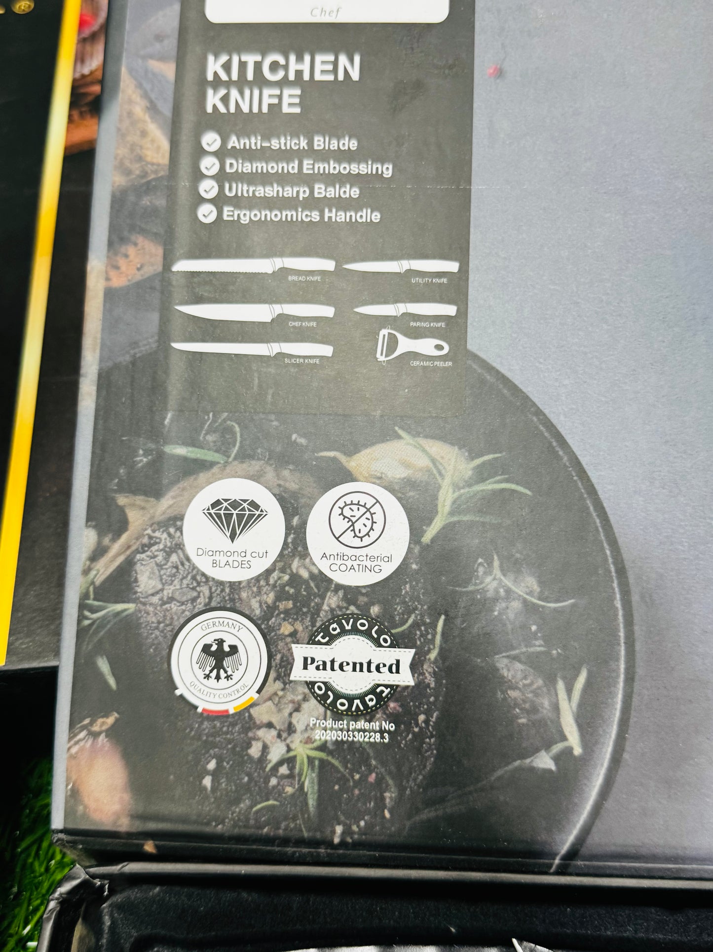 German Lott imported 6 pieces knife set . Anti-bacterial coating. High Quality