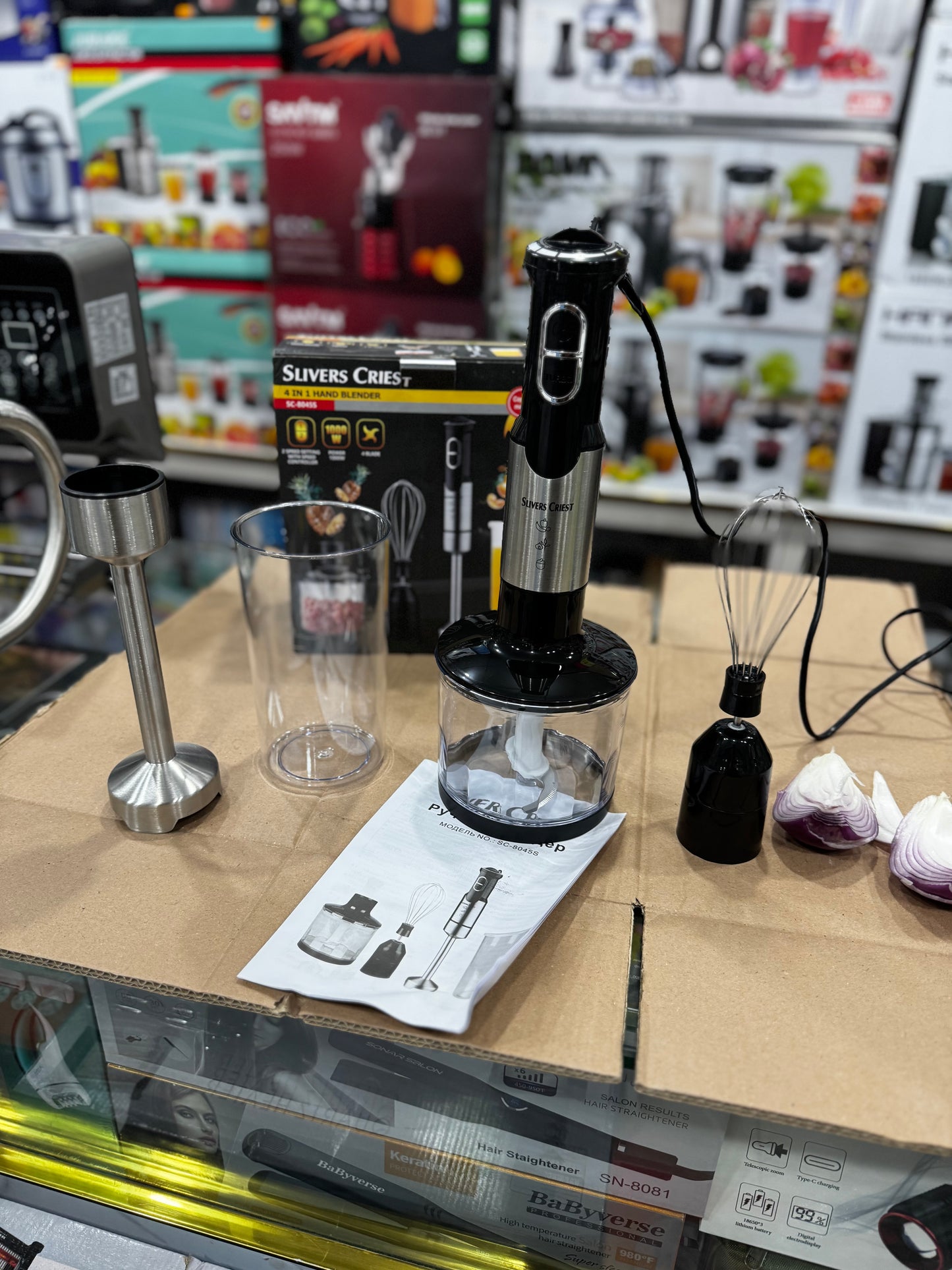 Sliver crest German Lott imported 4 in 1 hand blender set . High Quality 1000 Watt