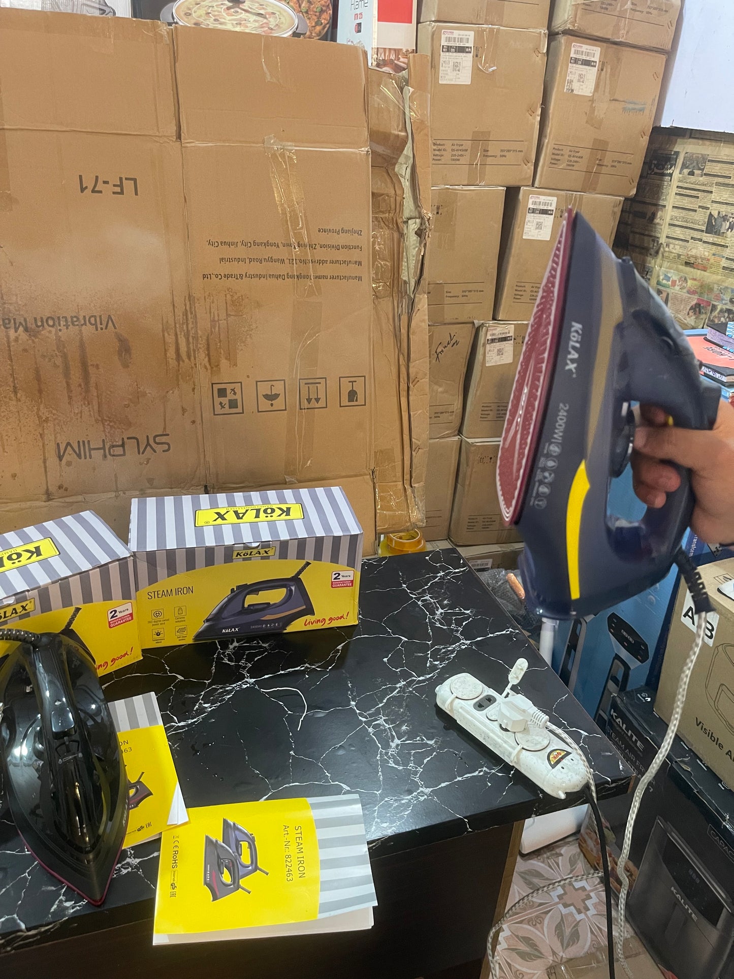 Orginal KOLAX STEAM iron . Germany Brand high quality 2400 Watt . With 2 year warranty