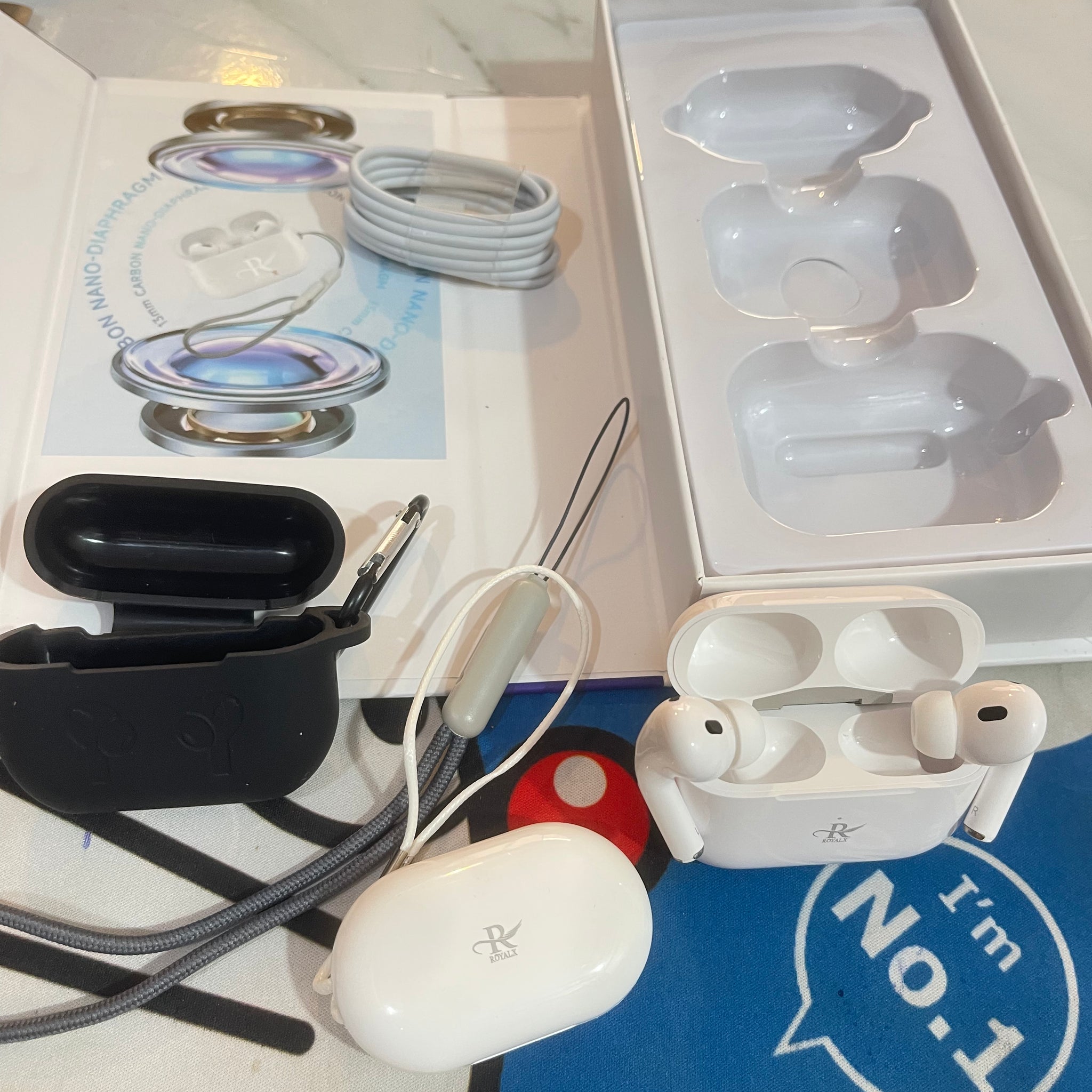 Orginal ROYAL X . AirPods Pro 2 model . Rbt 100 . Very high quality with 1 Years warranty