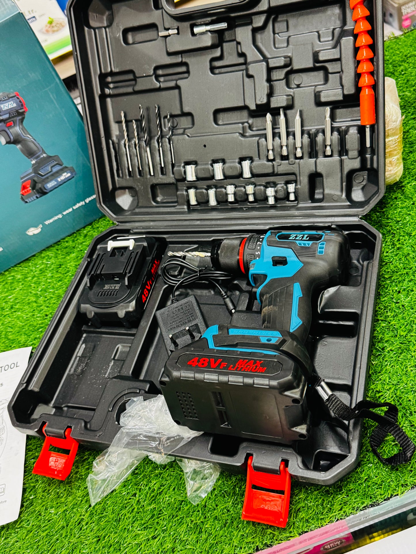 Lott imported ZZL 48 V drill machine tools box . Brushless model