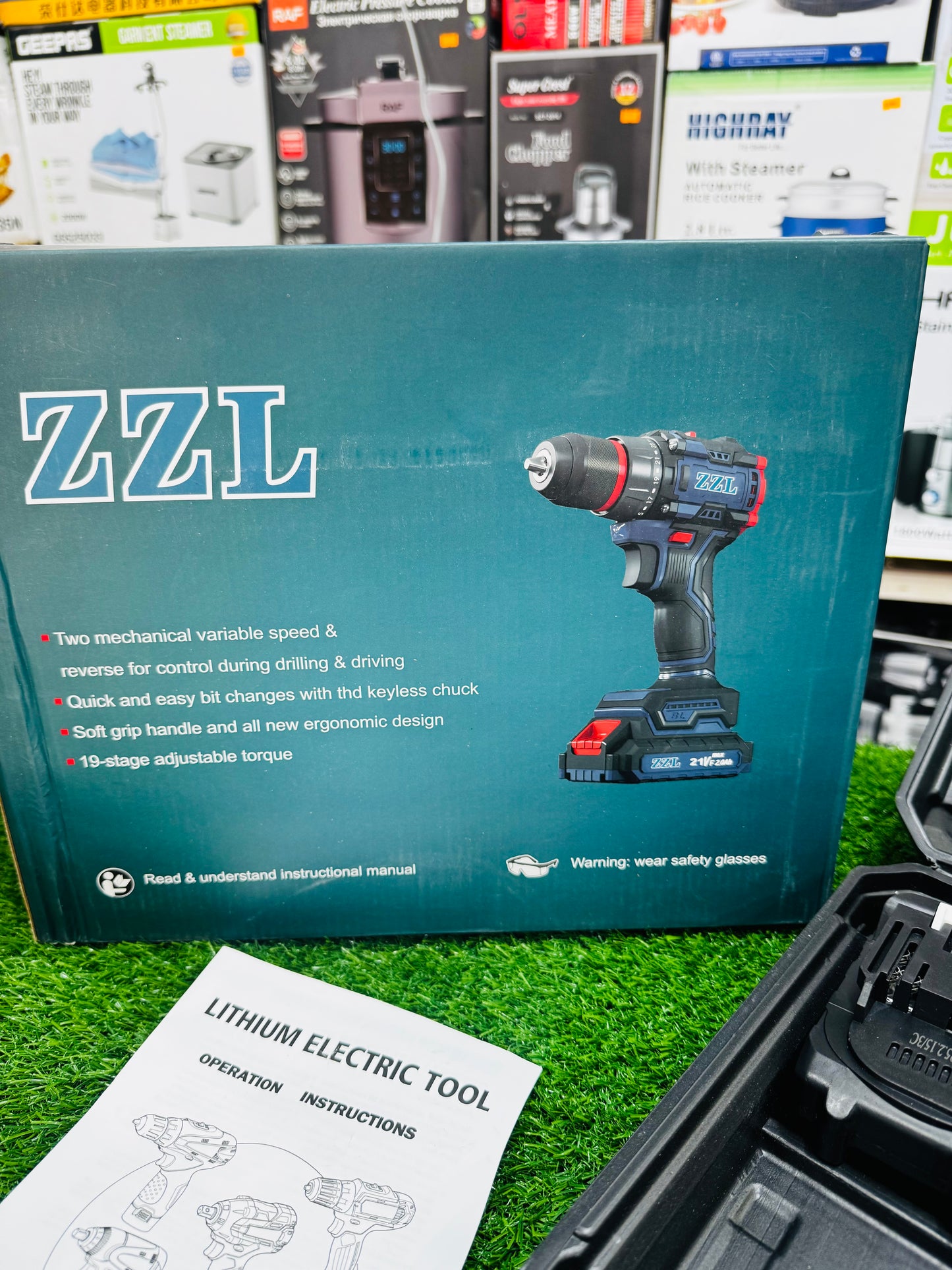 Lott imported ZZL 48 V drill machine tools box . Brushless model