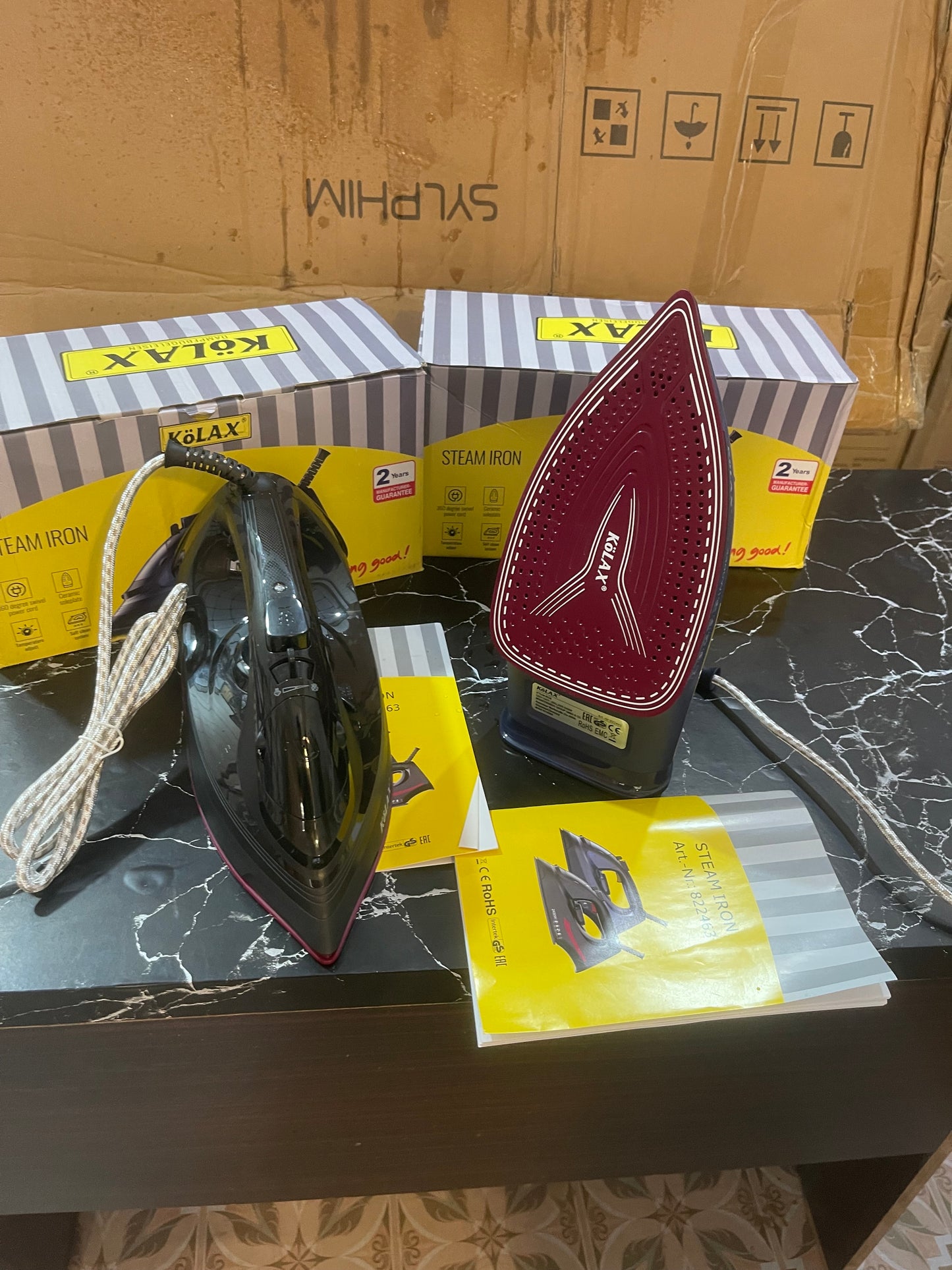 Orginal KOLAX STEAM iron . Germany Brand high quality 2400 Watt . With 2 year warranty