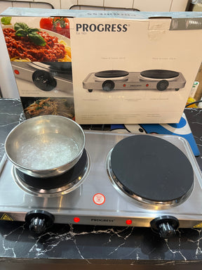 Orginal UK Lott Progress Double Hotplate. Stainless steel. 2500 Watt high quality