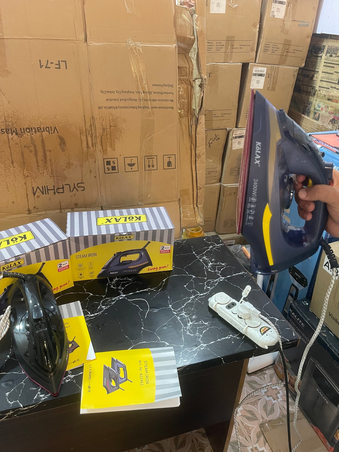 Orginal KOLAX STEAM iron . Germany Brand high quality 2400 Watt . With 2 year warranty
