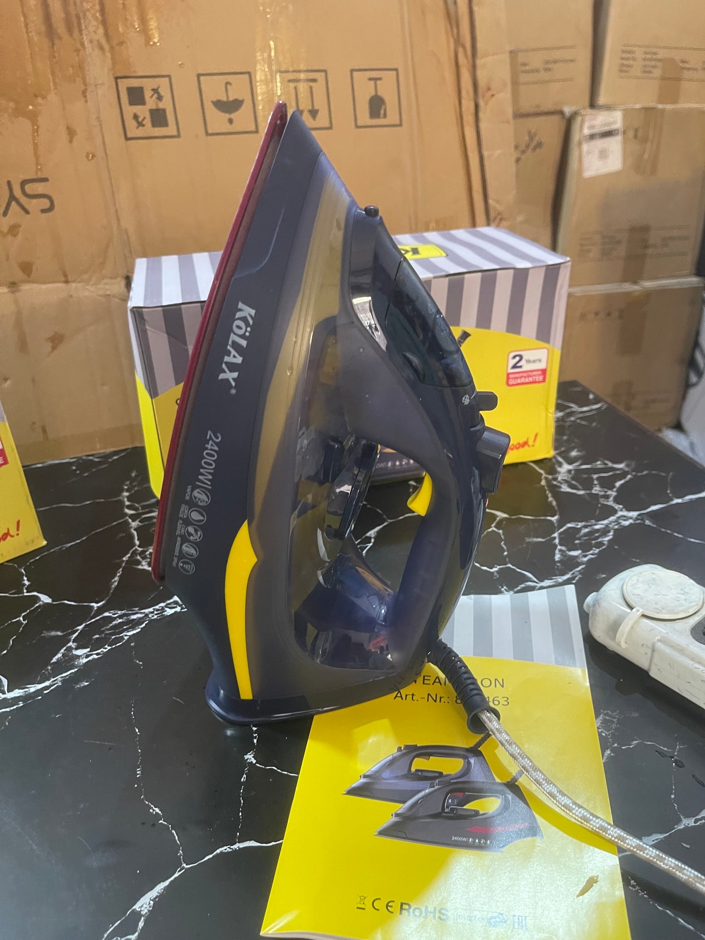 Orginal KOLAX STEAM iron . Germany Brand high quality 2400 Watt . With 2 year warranty