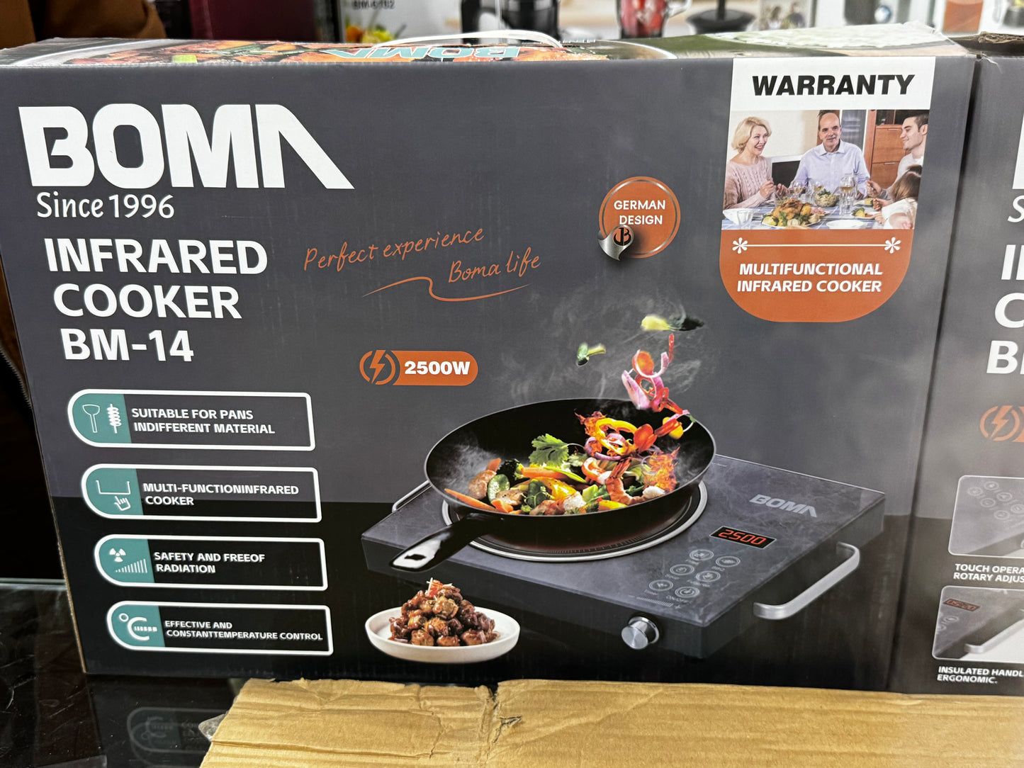 Boma German Brand . Electric stove infrared cooker . Hot plate 2500 Watt