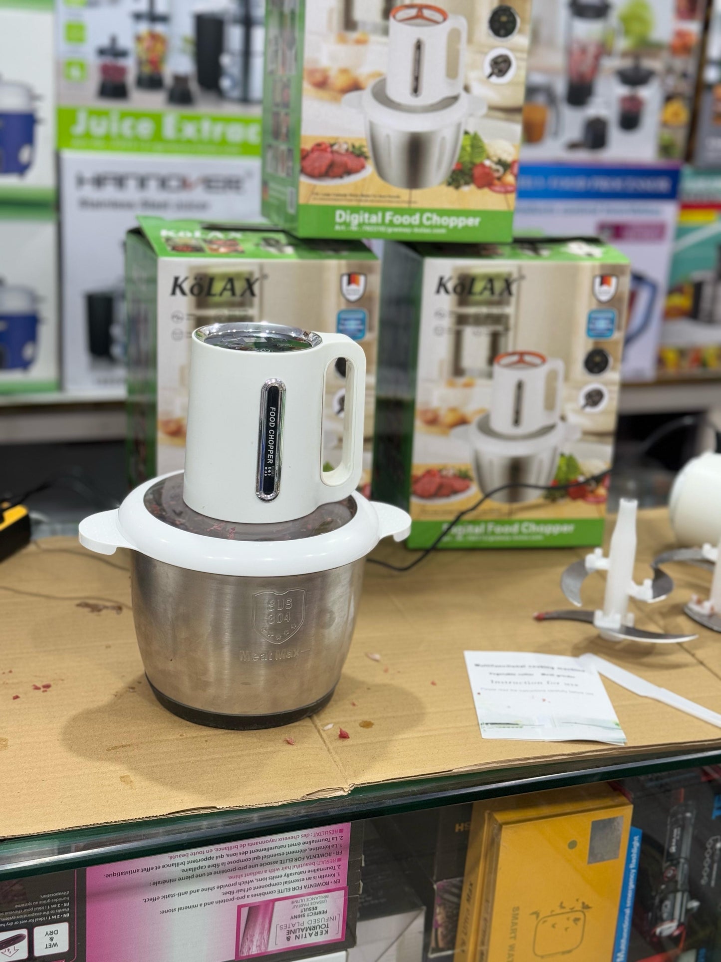 german lott imported Kolax Digital meat food chopper 3 Liter 1000 watt High Quality