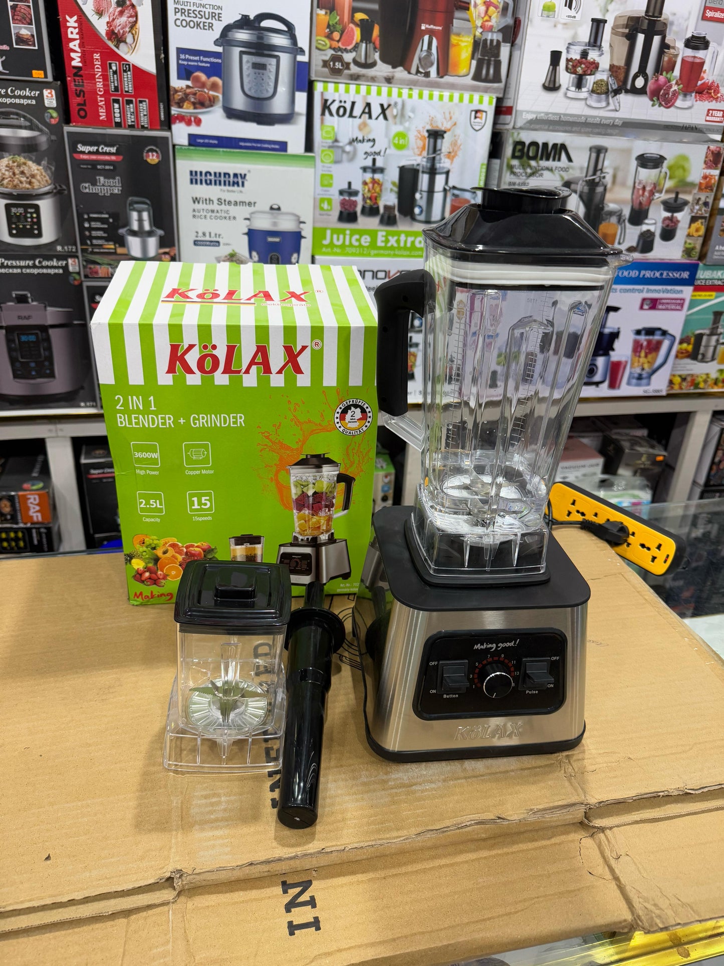 Kolax power 2 in 1 Blender grinder . High Quality unbreakable jug