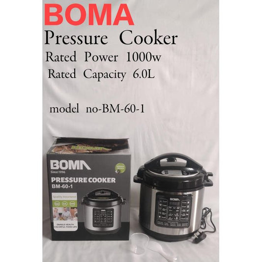 Boma 6 Liter Electric Pressure cooker . Multiple Function.