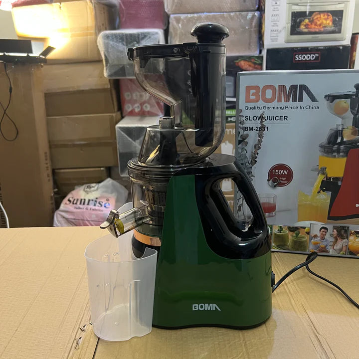 BOMA high quality slow juicer . Only 150 watt Pure copper moter